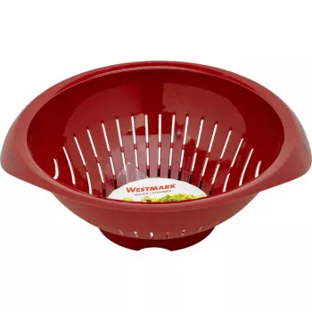 Sitko kuchenne Westmark 2424227R, z tworzywa sztucznego, okrągłe, średnica 25 cm, czerwone