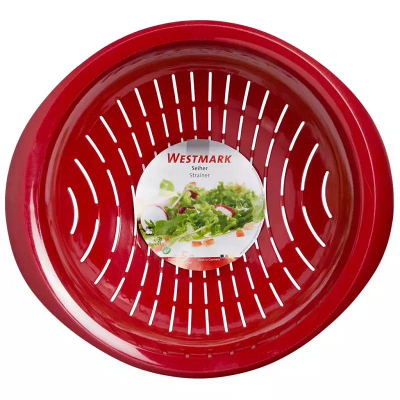 Sitko kuchenne Westmark 2424227R, z tworzywa sztucznego, okrągłe, średnica 25 cm, czerwone