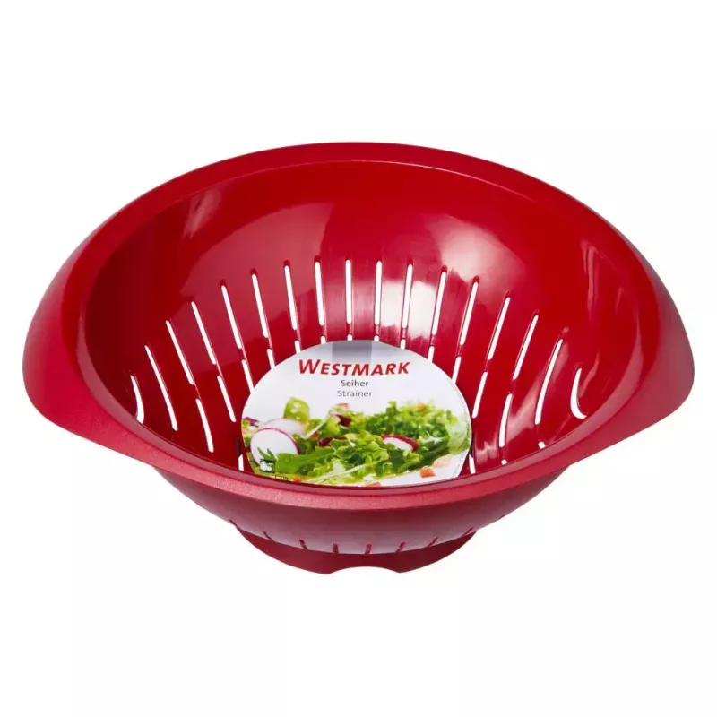 Sitko kuchenne Westmark 2424227R, z tworzywa sztucznego, okrągłe, średnica 25 cm, czerwone