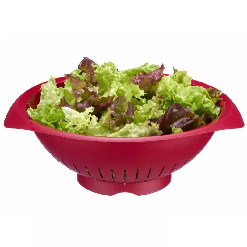 Sitko kuchenne Westmark 2424227R, z tworzywa sztucznego, okrągłe, średnica 25 cm, czerwone