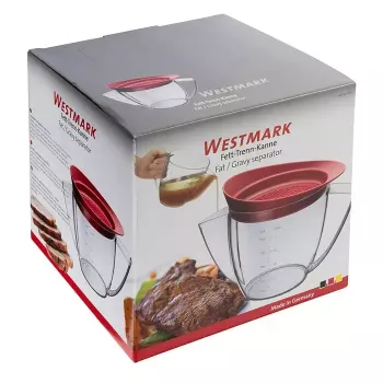 Separator tłuszczu Westmark 30752260 — 1000 ml, plastikowy, przezroczysty uchwyt, 225×139×160 mm