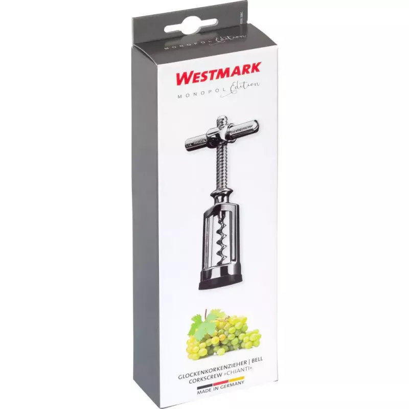Korkociąg Westmark 6255336C, stal cynkowana, 150 × 68 × 35 mm, wyprodukowany w Niemczech