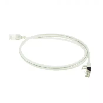 ACT szary 7-metrowy kabel krosowy LSZH U/FTP CAT6A slimline do centrum danych z zabezpieczeniem przed zaczepianiem ze złączami RJ45