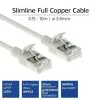 ACT Szary 10 metrów LSZH U/FTP CAT6A cienki patchcord do centrum danych z zabezpieczonymi wtyczkami RJ45