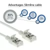 ACT Szary 10 metrów LSZH U/FTP CAT6A cienki patchcord do centrum danych z zabezpieczonymi wtyczkami RJ45