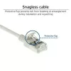 ACT Szary 10 metrów LSZH U/FTP CAT6A cienki patchcord do centrum danych z zabezpieczonymi wtyczkami RJ45
