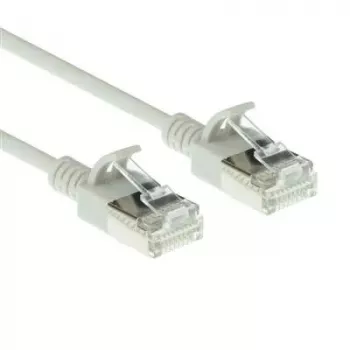ACT Szary 10 metrów LSZH U/FTP CAT6A cienki patchcord do centrum danych z zabezpieczonymi wtyczkami RJ45