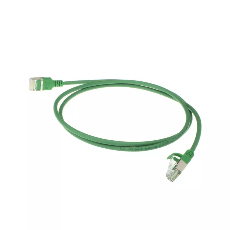 ACT zielony 7 metrów LSZH U/FTP CAT6A wąski kabel krosowy do centrum danych z wtykami RJ45