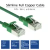 ACT zielony 7 metrów LSZH U/FTP CAT6A wąski kabel krosowy do centrum danych z wtykami RJ45