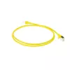 ACT żółty 7 m LSZH U/FTP CAT6A slimline patch kabel do centrum danych ze złączami RJ45 z zabezpieczeniem zatrzasku