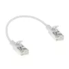 ACT biały 0,15 metra LSZH U/FTP CAT6A cienka patchcord do centrów danych z bezzałamanymi złączami RJ45