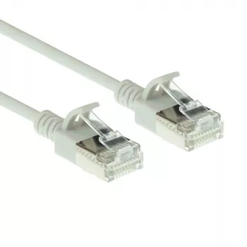 ACT szary 0,15 metra LSZH U/FTP CAT6A slimline patch kabel datacenter ze złączami RJ45
