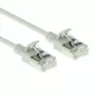 ACT szary 0,15 metra LSZH U/FTP CAT6A slimline patch kabel datacenter ze złączami RJ45