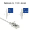 ACT szary 0,15 metra LSZH U/FTP CAT6A slimline patch kabel datacenter ze złączami RJ45