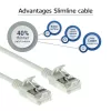 ACT szary 0,15 metra LSZH U/FTP CAT6A slimline patch kabel datacenter ze złączami RJ45