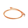 ACT Pomarańczowy 1 metr LSZH U/FTP CAT6A datacenter slimline patch kabel snagless ze złączami RJ45