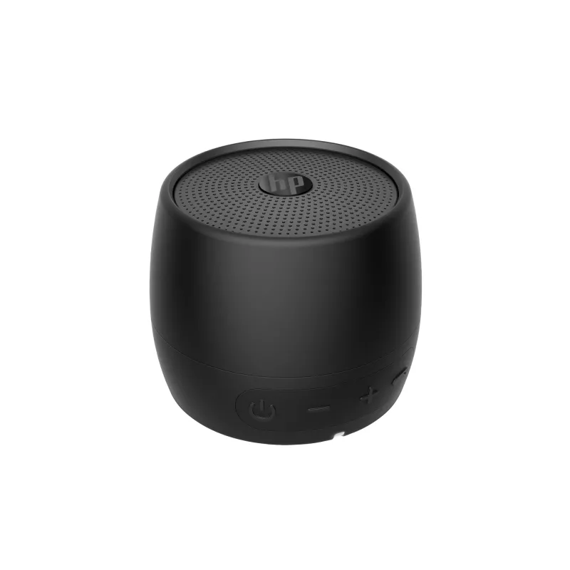HP Czarny Głośnik Bluetooth 360, Przewodowy i Bezprzewodowy, Mono głośnik przenośny, Czarny, Cylinder, Przyciski, Uniwersalny