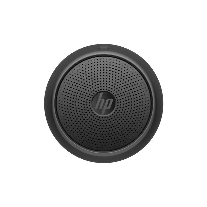 HP Czarny Głośnik Bluetooth 360, Przewodowy i Bezprzewodowy, Mono głośnik przenośny, Czarny, Cylinder, Przyciski, Uniwersalny