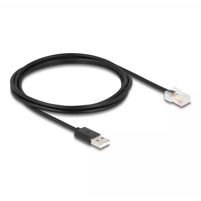 DeLOCK kabel sygnałowy 2 m czarny USB-A RJ-50 męski/męski 67016