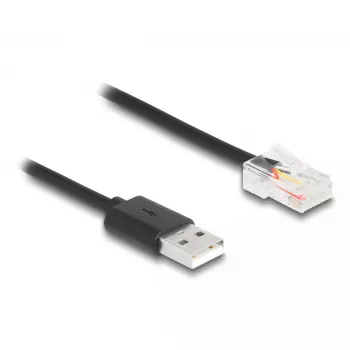 DeLOCK kabel sygnałowy 2 m czarny USB-A RJ-50 męski/męski 67016