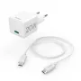Hama 00201675 ładowarka do urządzeń mobilnych Zestaw słuchawkowy, Powerbank, Smartfon, Tablet Biały AC Szybkie ładowanie Wewnętrzna