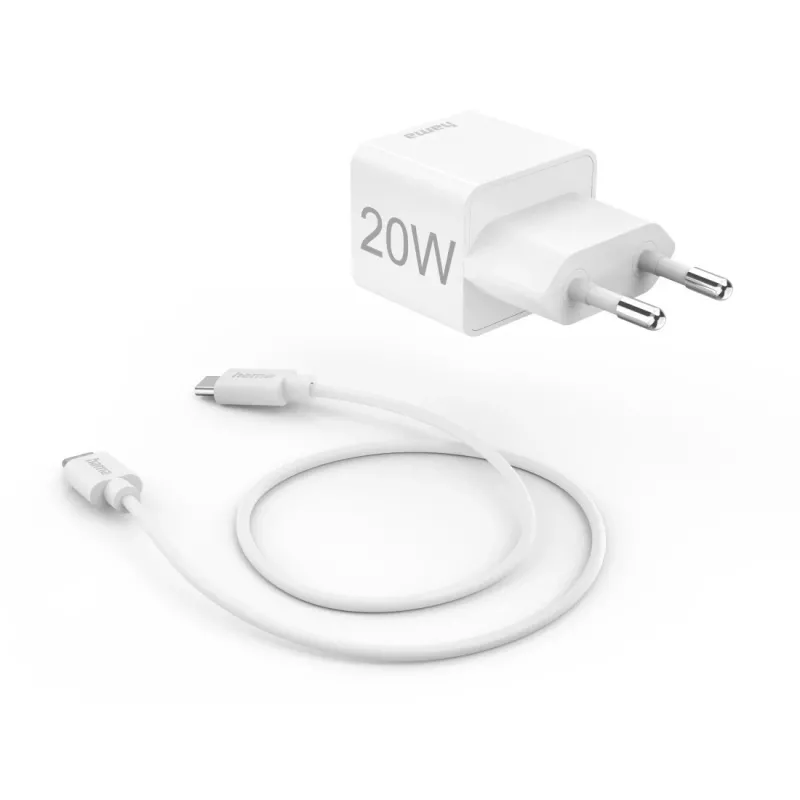 Hama 00201675 ładowarka do urządzeń mobilnych Zestaw słuchawkowy, Powerbank, Smartfon, Tablet Biały AC Szybkie ładowanie Wewnętrzna
