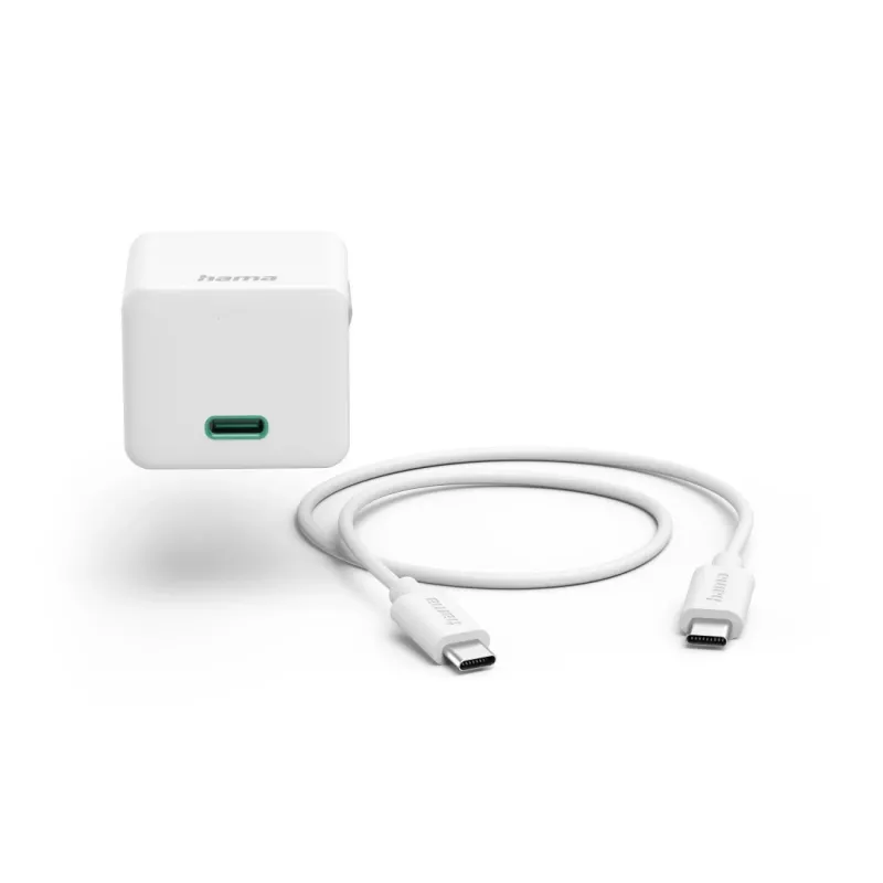 Hama 00201675 ładowarka do urządzeń mobilnych Zestaw słuchawkowy, Powerbank, Smartfon, Tablet Biały AC Szybkie ładowanie Wewnętrzna