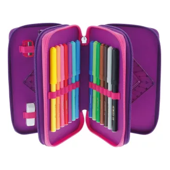 Herlitz TriCase Dip Dye 31 szt. Różowy Fioletowy Poliester 190x115x70 mm