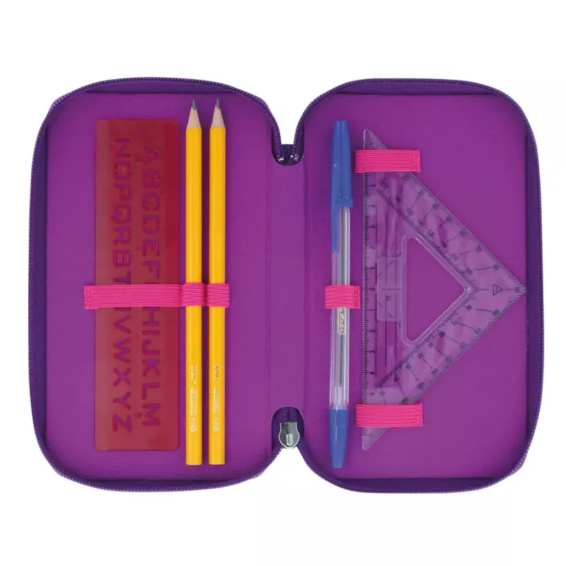 Herlitz TriCase Dip Dye 31 szt. Różowy Fioletowy Poliester 190x115x70 mm