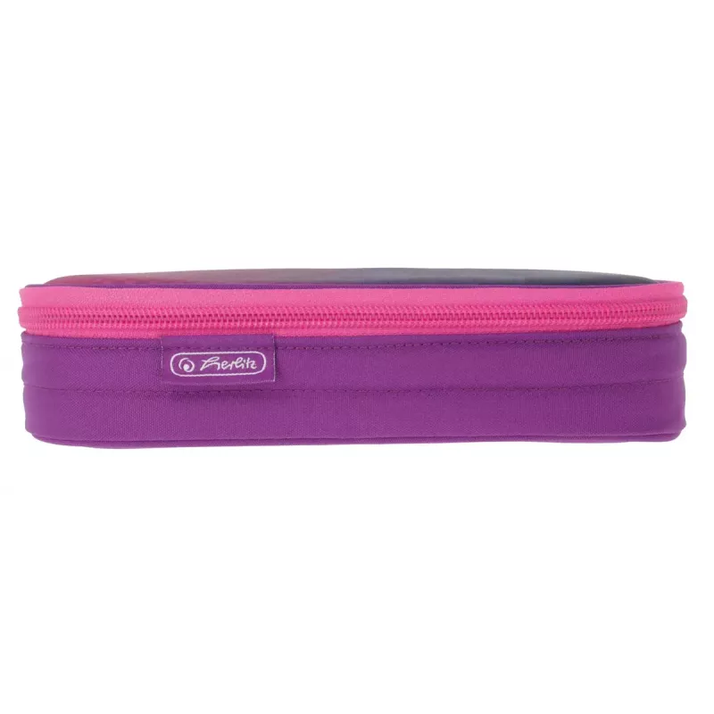 Piórnik Herlitz Dip Dye Soft Poliester Różowo-Fioletowy 215x95x60mm