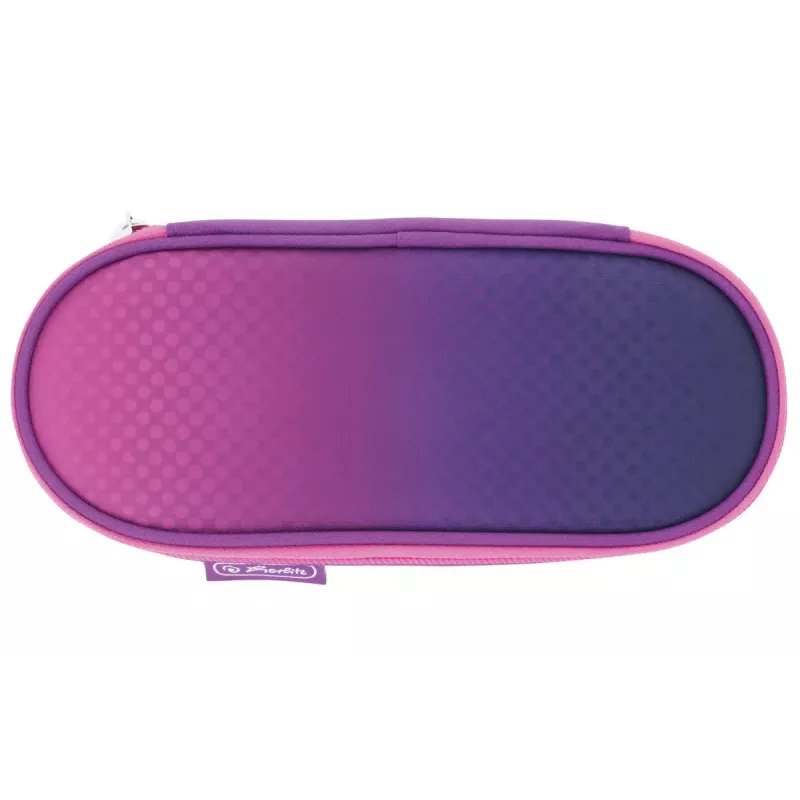 Piórnik Herlitz Dip Dye Soft Poliester Różowo-Fioletowy 215x95x60mm