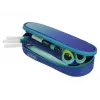 Herlitz Dip Dye Soft Pencil Case Poliester Niebieski Turkusowy 215x95x60mm