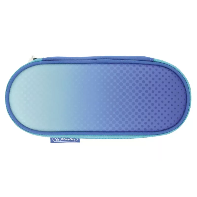 Herlitz Dip Dye Soft Pencil Case Poliester Niebieski Turkusowy 215x95x60mm