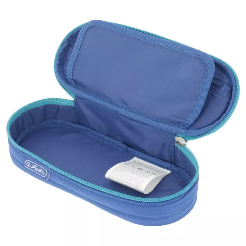 Herlitz Dip Dye Soft Pencil Case Poliester Niebieski Turkusowy 215x95x60mm