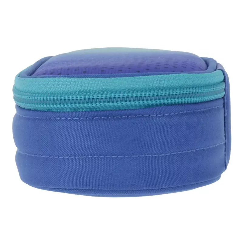 Herlitz Dip Dye Soft Pencil Case Poliester Niebieski Turkusowy 215x95x60mm