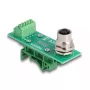 DeLOCK Adapter modułu transferowego M12, 4-stykowe gniazdo z kodowaniem A na 5-stykowy blok zaciskowy