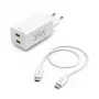 Hama 00125116 ładowarka do urządzeń mobilnych Power bank, Smartfon, Tablet Biały AC Szybkie ładowanie Wewnętrzna