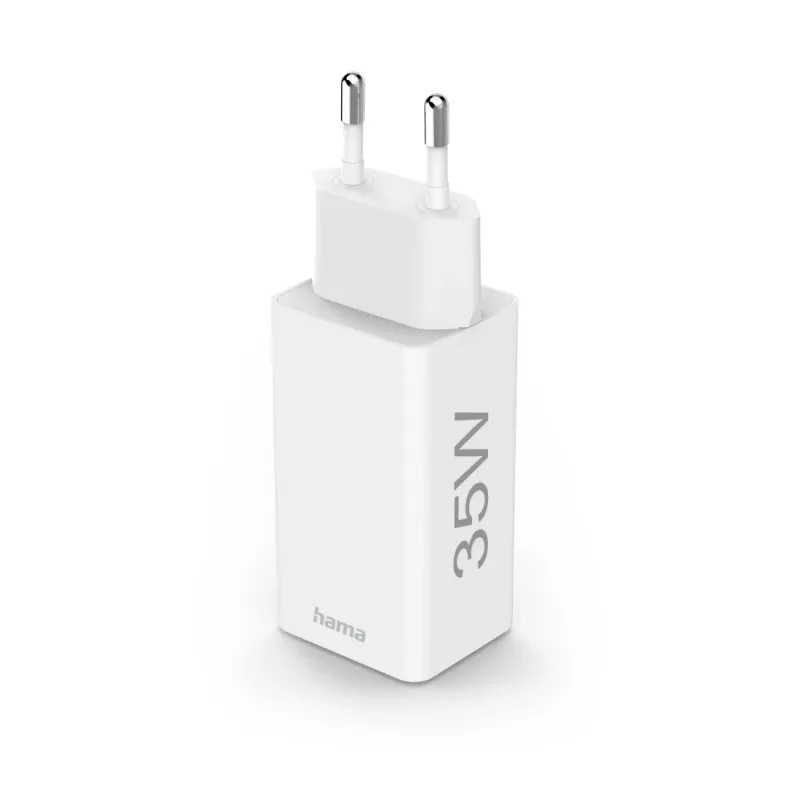 Hama 00125116 ładowarka do urządzeń mobilnych Power bank, Smartfon, Tablet Biały AC Szybkie ładowanie Wewnętrzna