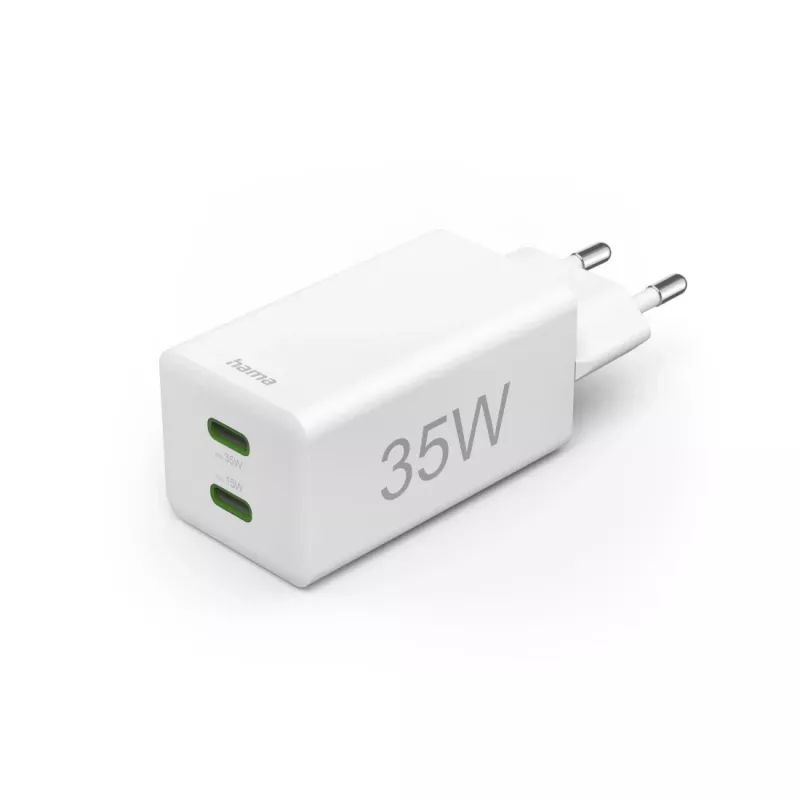 Hama 00125116 ładowarka do urządzeń mobilnych Power bank, Smartfon, Tablet Biały AC Szybkie ładowanie Wewnętrzna