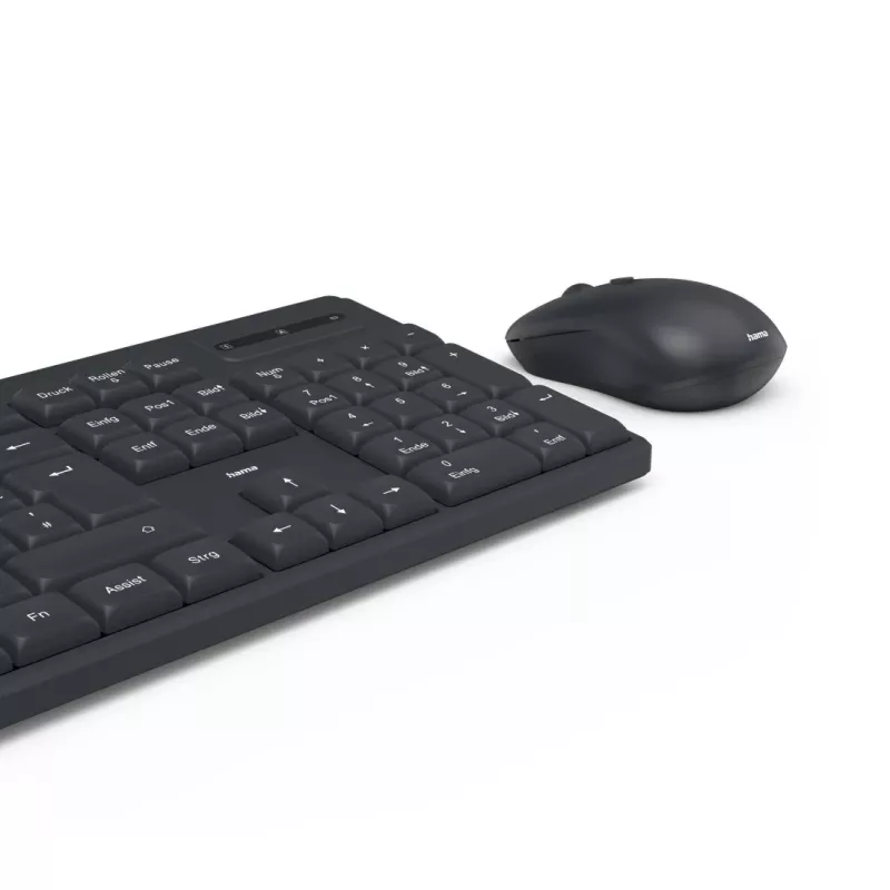 Hama WKM-200 klawiatura z myszą Dom/Biuro RF Wireless QWERTZ niemiecki czarny