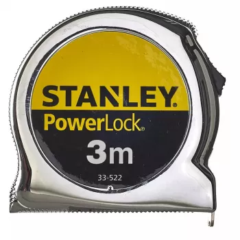Miarka taśmowa STANLEY Micro PowerLock Metric - kompaktowa zwijana taśma miernicza z podziałką metryczną