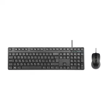 Targus AKM622UK klawiatura Mysz w zestawie Uniwersalna USB QWERTY UK English Czarna