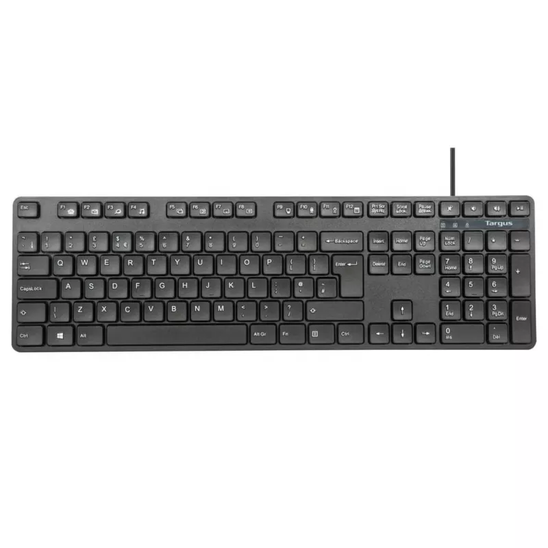 Targus AKM622UK klawiatura Mysz w zestawie Uniwersalna USB QWERTY UK English Czarna