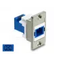 Moduł keystone DELOCK 91106 płaska konstrukcja, niebieski/srebrny/biały