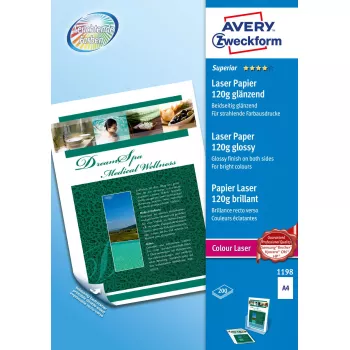 Papier do druku Avery Zweckform Premium Colour Laser Photo Paper A4 120 g/m² Błyszczący 200 arkuszy