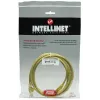 Intellinet sieciowy kabel krosowy, Cat5e, 1 m, żółty, CCA, U/UTP, PVC, RJ45, pozłacane styki, bezzaczepowy, osłonięty, Dożywotnia gwarancja