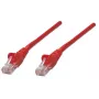 Intellinet Network kabel krosowy, Cat5e, 1m, czerwony, CCA, U/UTP, PVC, RJ45, Gold Plated Contacts, Snagless, Booted, Lifetime Warranty