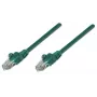 Kabel krosowy sieciowy Intellinet, Cat5e, 1 m, zielony, CCA, U/UTP, PVC, RJ45, pozłacane styki, bezzaczepowa osłona, odciążka, dożywotnia gwarancja