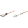Patchcord światłowodowy Intellinet, OM2, LC/SC, 5 m, pomarańczowy, duplex, wielomodowy, 50/125 µm, LSZH, włókno, dożywotnia gwarancja