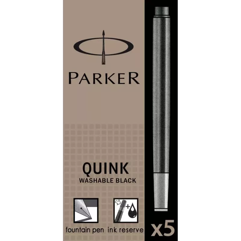 Parker Cartus czarny 5 szt.